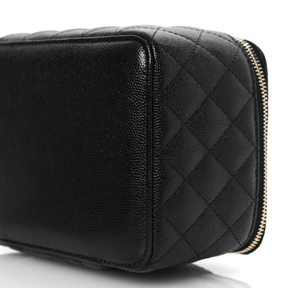 Chanel Caviar Quilted Jewelry Box Black 10 of 10
