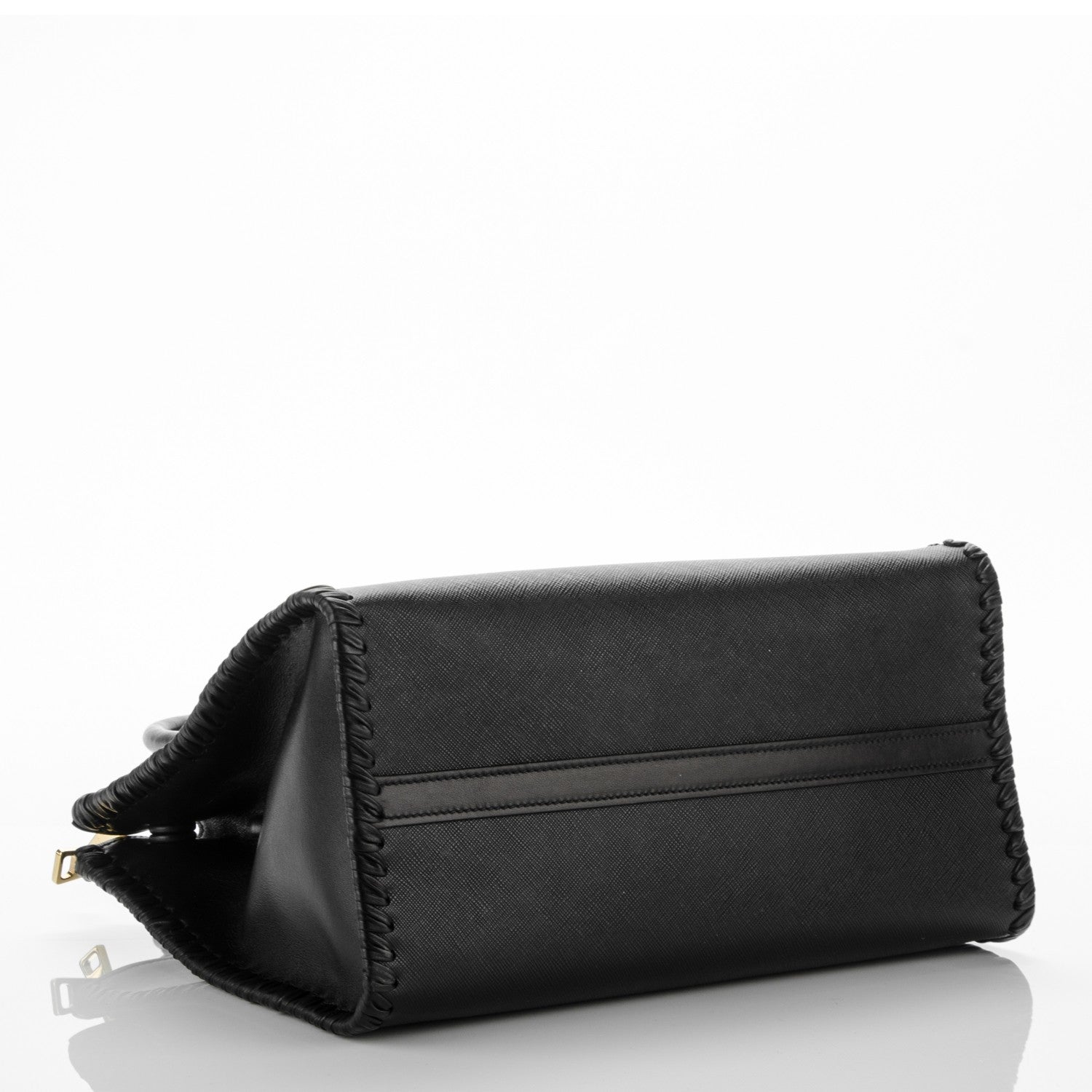 Prada Saffiano Whipstitch Medium Paradigme Bag Nero Black 4 of 6