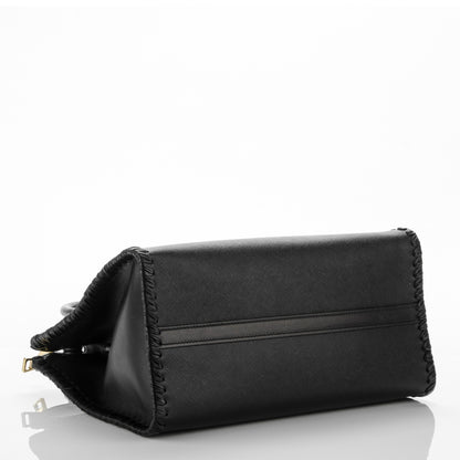 Prada Saffiano Whipstitch Medium Paradigme Bag Nero Black 4 of 6