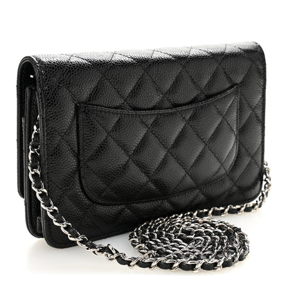 Chanel Caviar Quilted Wallet on Chain WOC Black 3 of 12