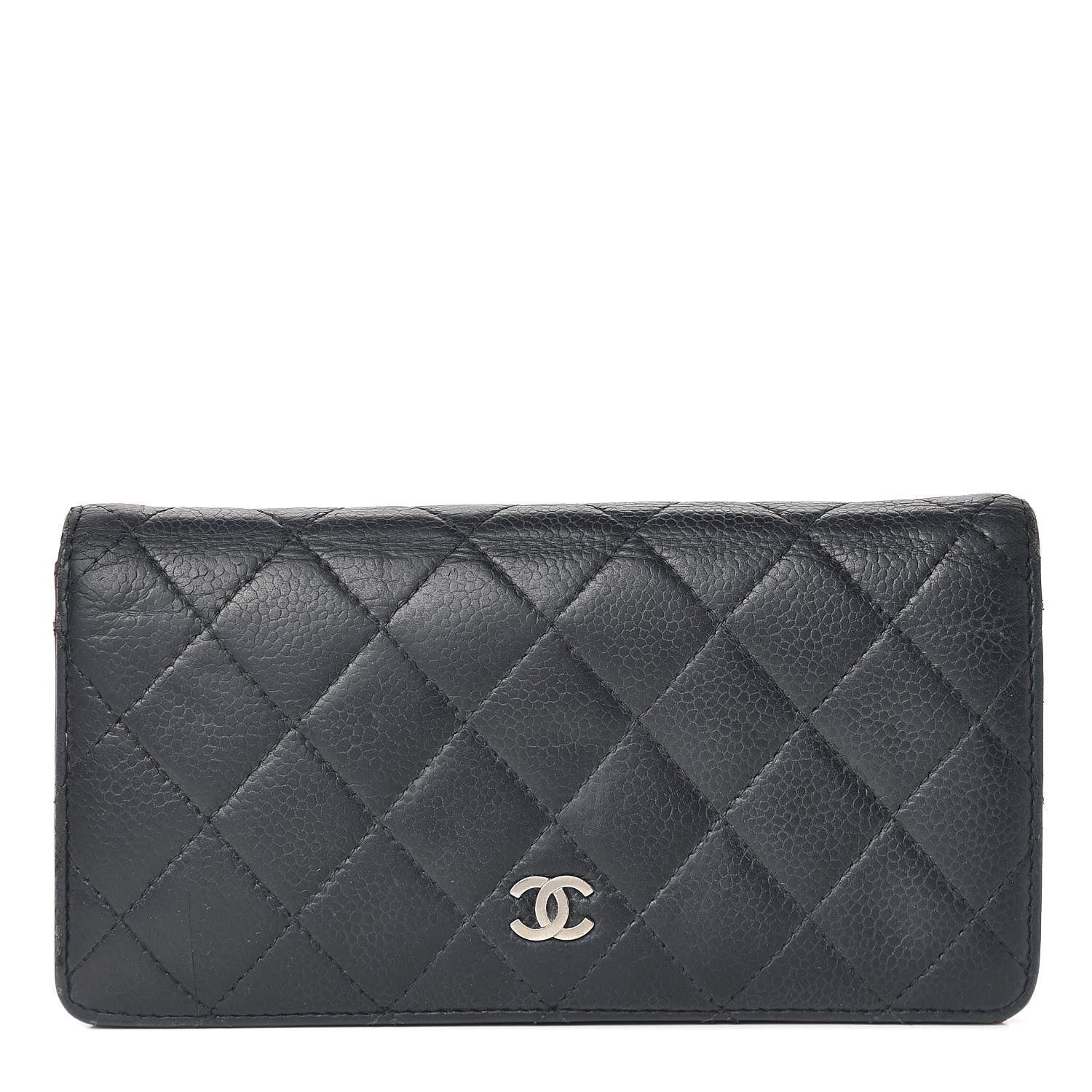 Chanel Caviar Quilted Yen Wallet Black 1 of 20