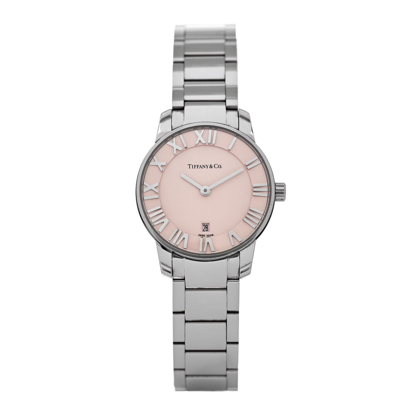 Stainless Steel 29mm Atlas 2-Hand Quartz Watch Pink