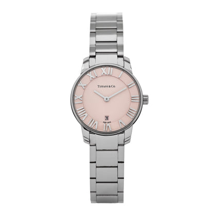 Tiffany Stainless Steel 29mm Atlas 2-Hand Quartz Watch Pink 1 of 5