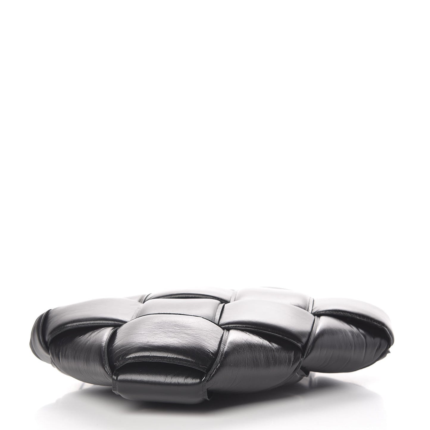 Nappa Maxi Intrecciato Padded Clutch Black