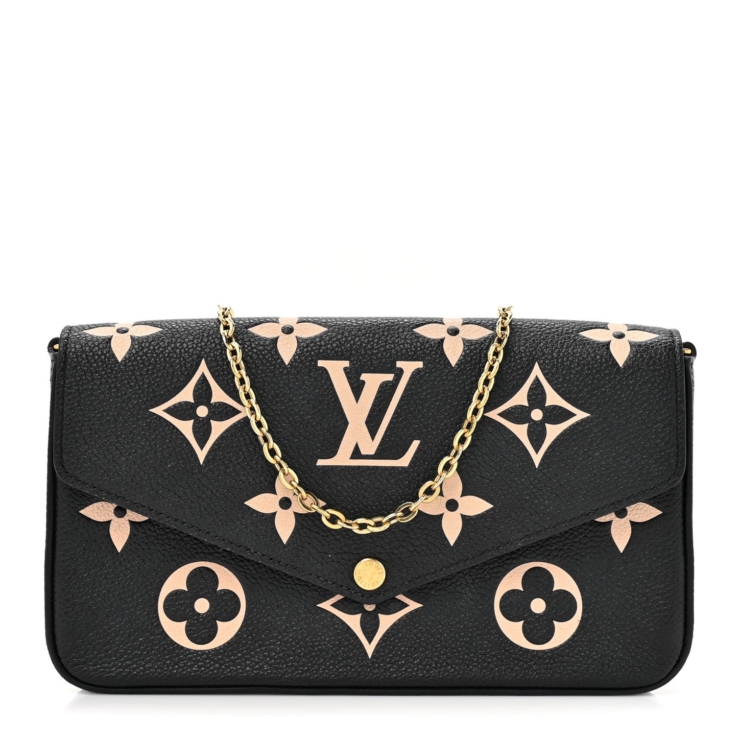 Empreinte Monogram Giant Felicie Pochette Black Beige