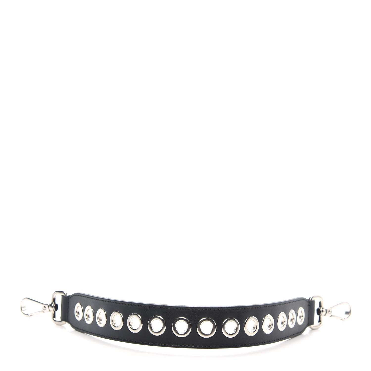 Fendi Vitello Liberty Grommet Bi-Color Mini Strap You Black Camelia 1 of 3