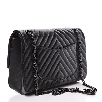 Chanel Aged Calfskin Chevron 2.55 Reissue 226 So Black 3 of 11