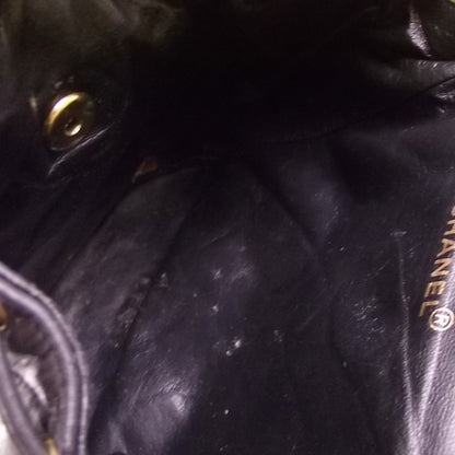 Chanel Lambskin Drawstring Backpack Black 10 of 10