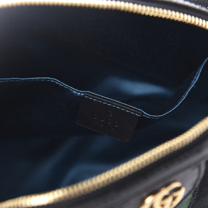 Gucci Suede Patent Web GG Small Ophidia Dome Shoulder Bag Black 8 of 10
