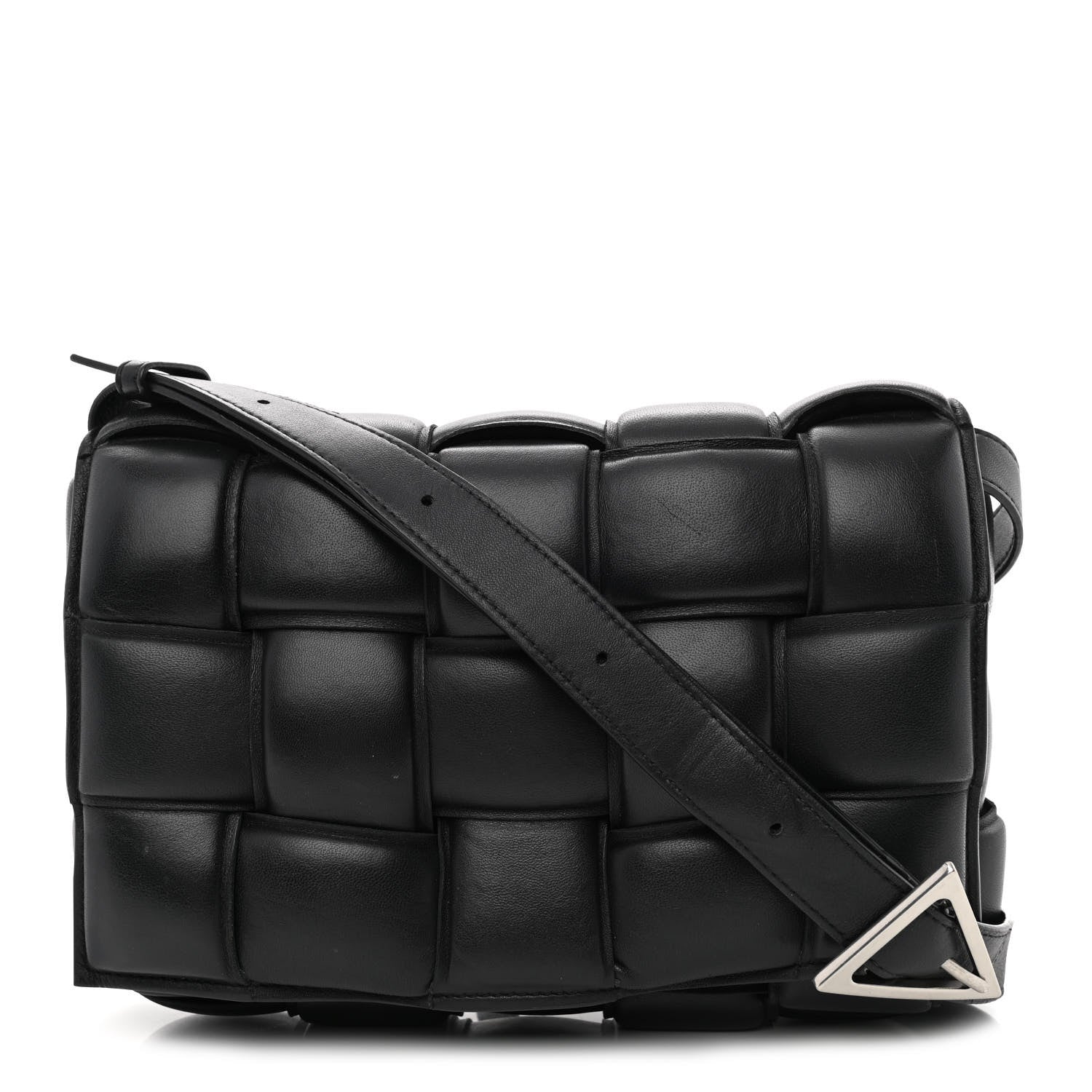 Bottega Veneta Nappa Maxi Intreccio Padded Cassette Crossbody Bag Black 1 of 13