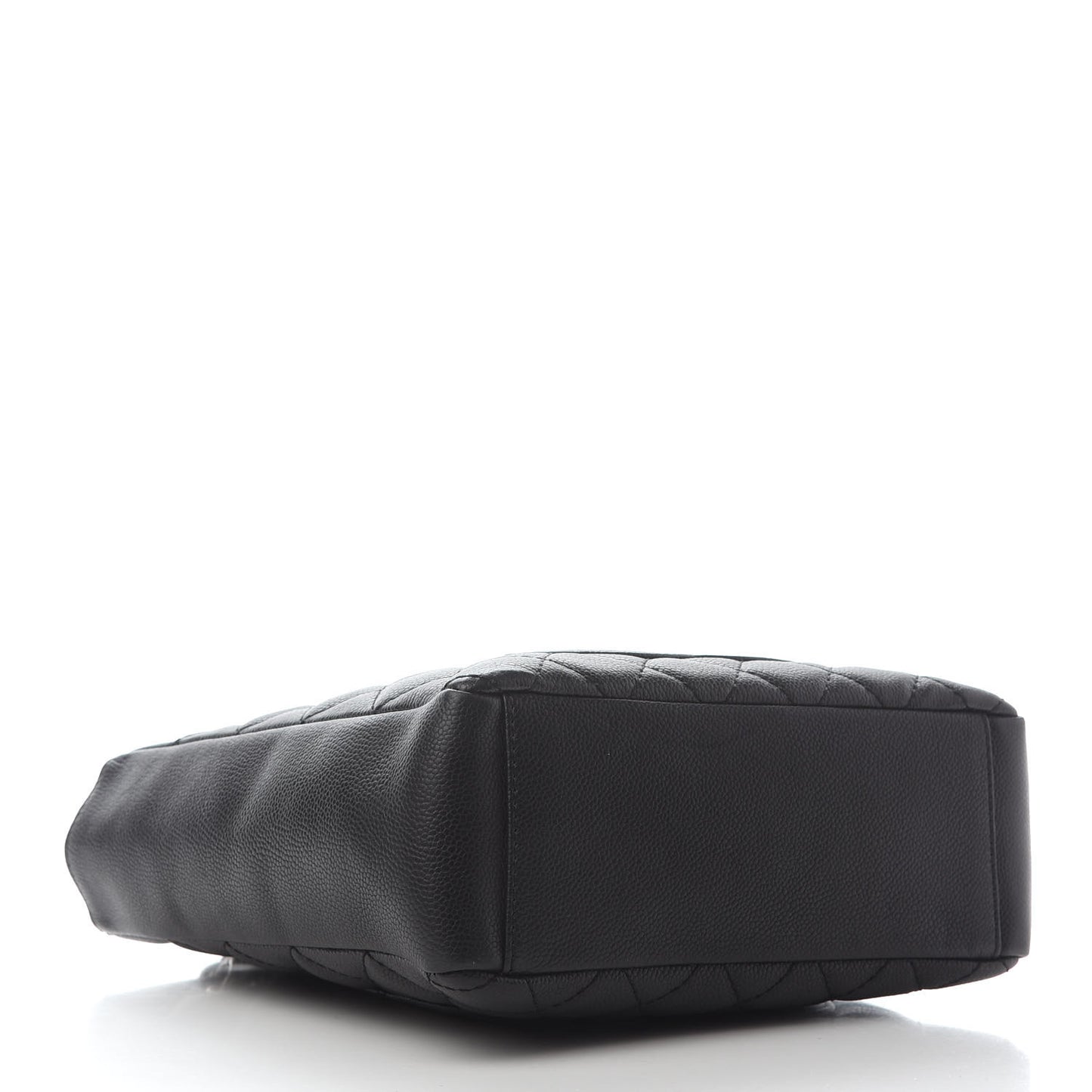 Caviar Quilted Petit Shopping Tote PST Black