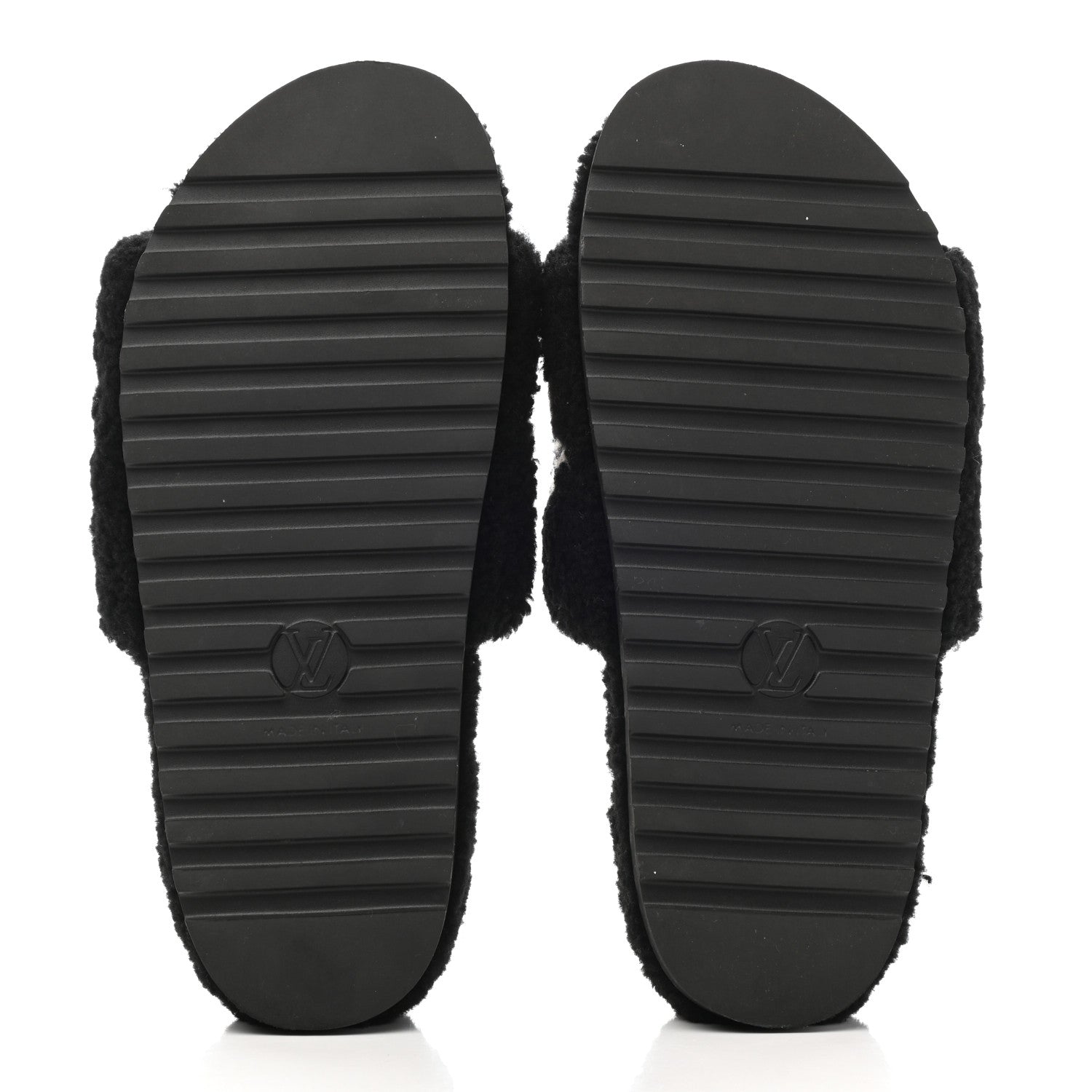 Louis Vuitton Shearling Paseo Flat Comfort Mule 41 Black 5 of 12