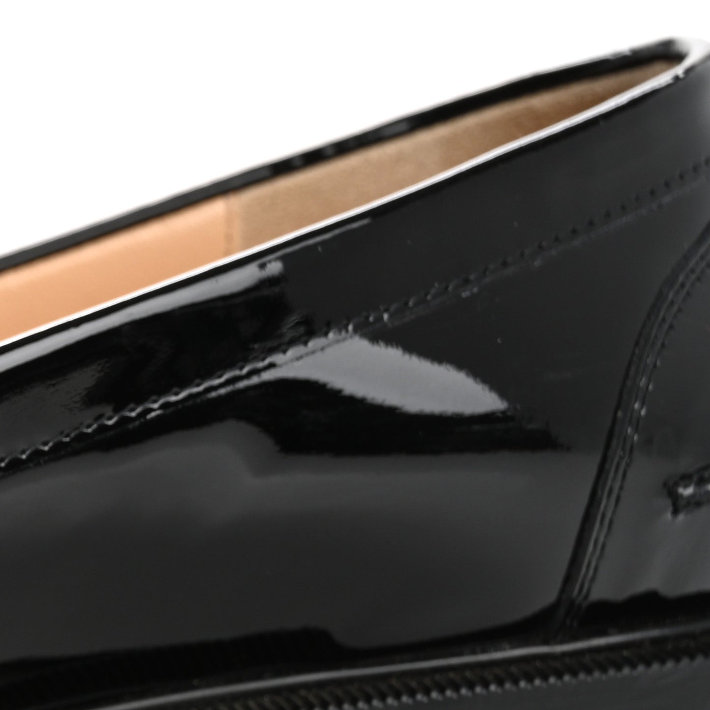 Patent Lock Woody Loafers 36.5 Black