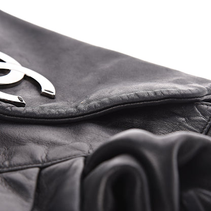 Chanel Lambskin Pleated CC Shoulder Bag Black 9 of 16