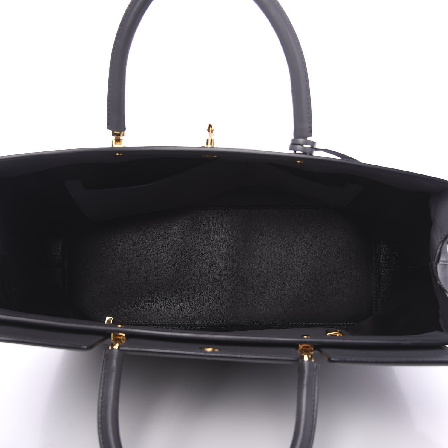 Tom Ford Calfskin Medium India Satchel Grey 4 of 10