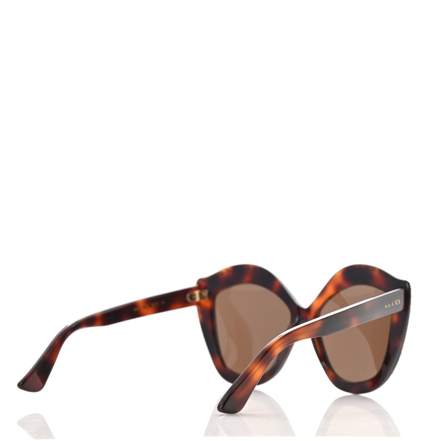 Crystal Cat Eye GG0118S Sunglasses Havana Brown