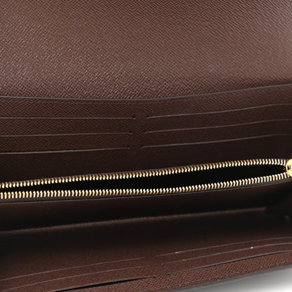 Louis Vuitton Damier Ebene Normandy Wallet Black 5 of 8