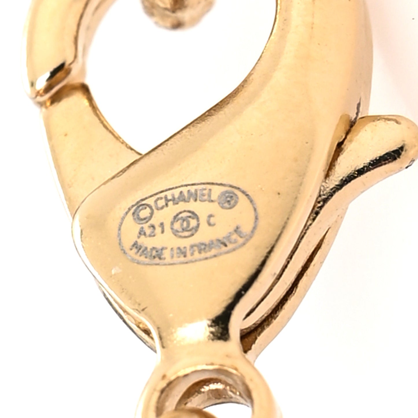 Crystal CC Link Chain Bracelet Gold