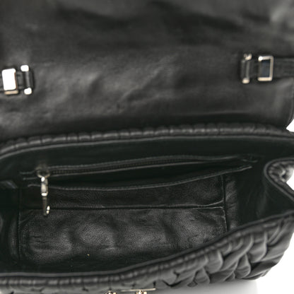 Miu Miu Nappa Matelasse Top Handle Tote Black 5 of 9