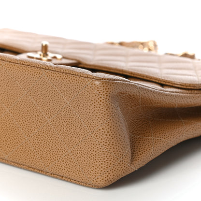 Chanel Caviar Quilted Jumbo Single Flap Beige 10 of 10