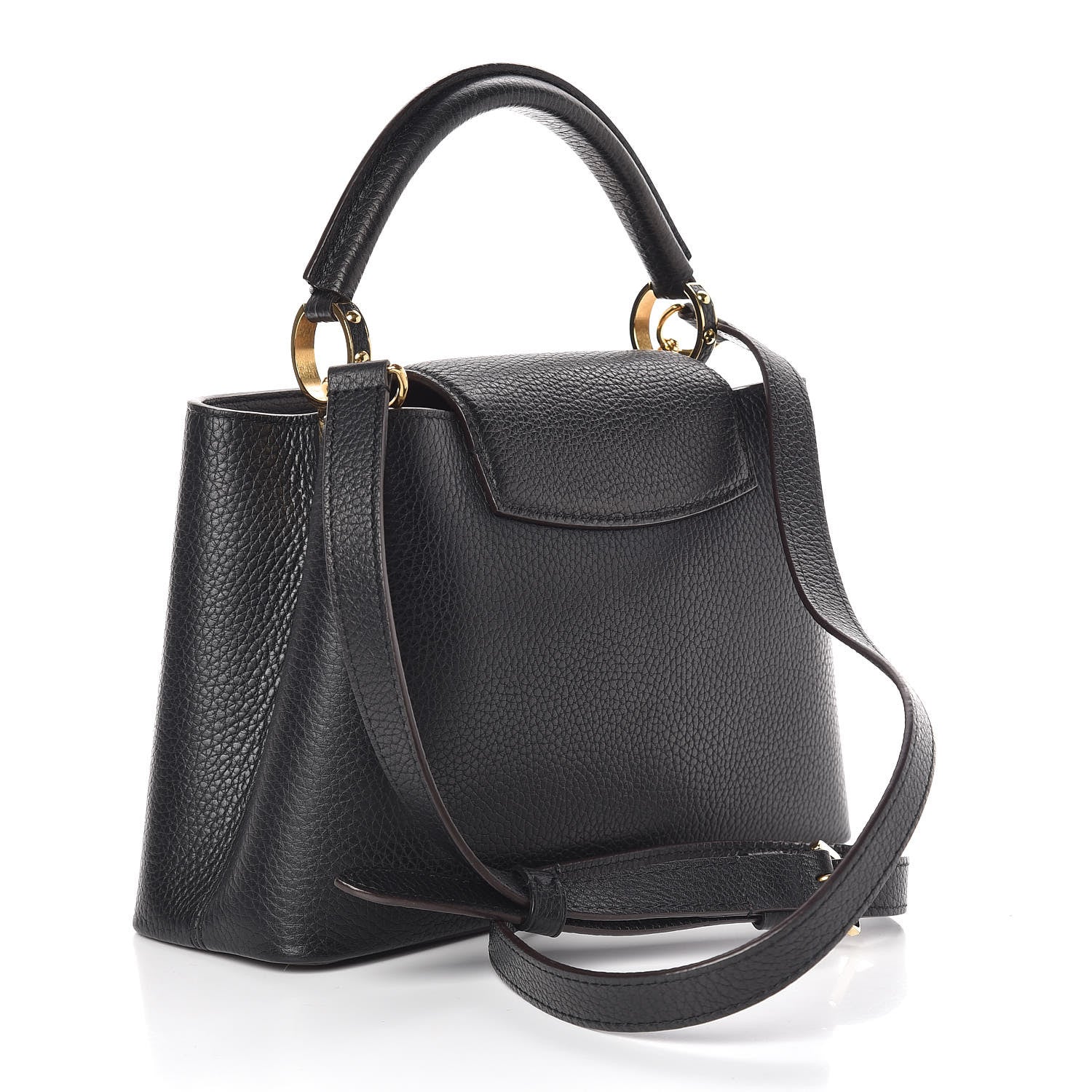 Louis Vuitton Taurillon Capucines BB Black 4 of 13
