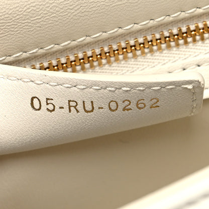 Christian Dior Calfskin Star Motif Macrocannage Mini Caro Bag Latte 7 of 10