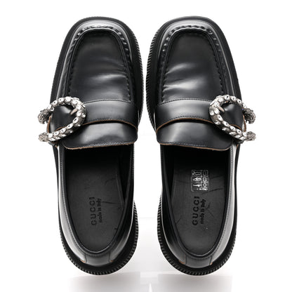 Gucci Cordovan Lux Dionysus Hunder Loafers 39.5 Black 2 of 12