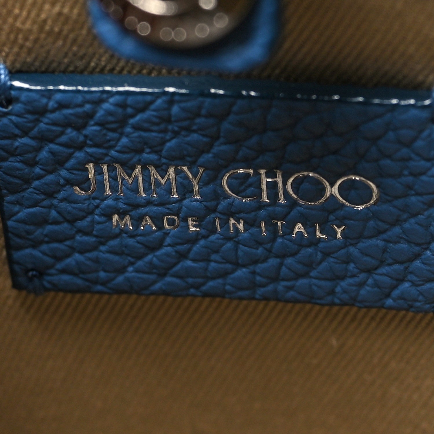 Jimmy Choo Soft Grainy Calfskin Star Studded Mini Pegasi Tote Butterfly Blue 6 of 10