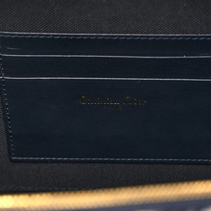 Christian Dior Oblique 30 Montaigne Top Handle Box Bag Blue 5 of 8