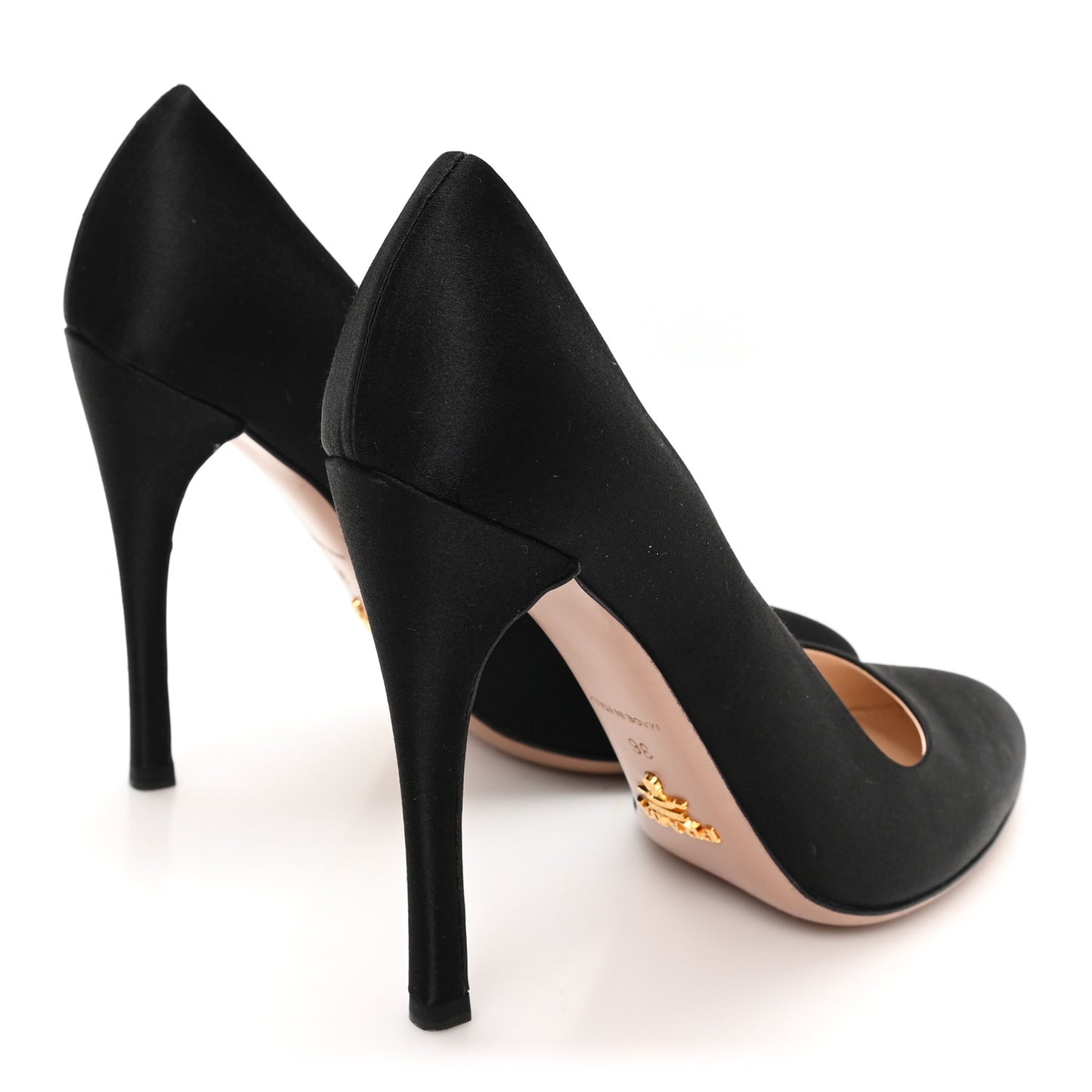 Satin Pumps 36 Black