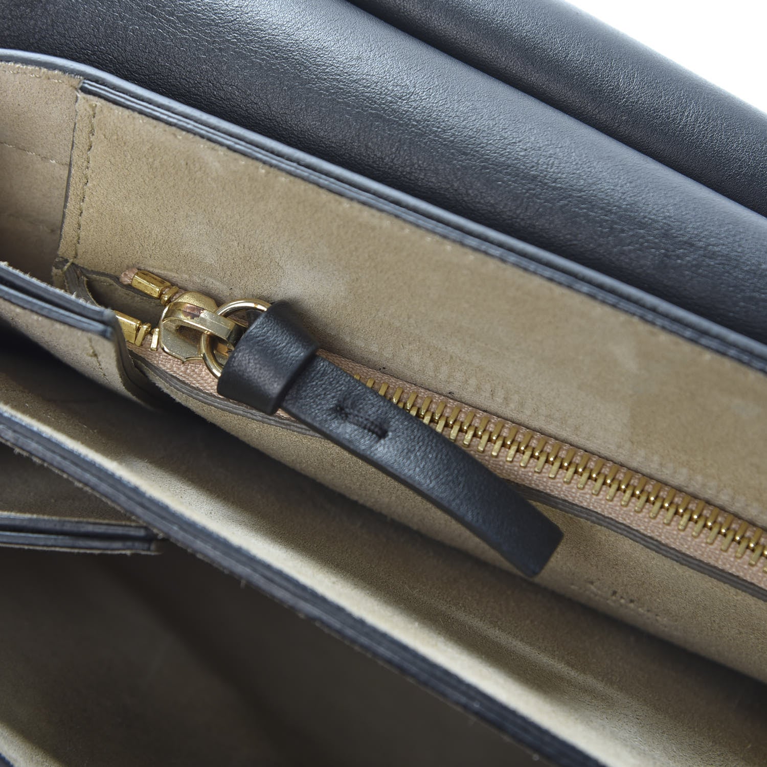 Chloe Suede Calfskin Medium Faye Shoulder Bag Black 11 of 18