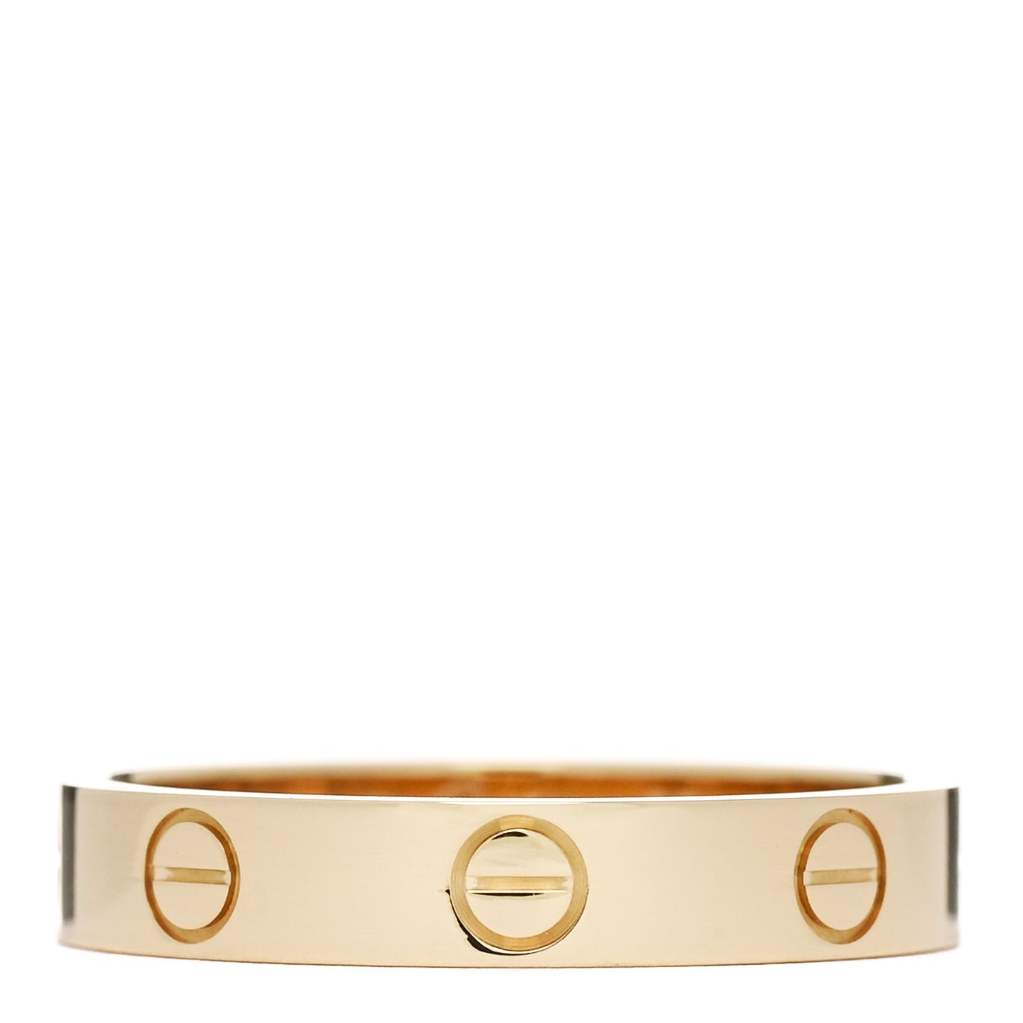 18K Yellow Gold 3.5mm LOVE Wedding Band Ring 55 7.25