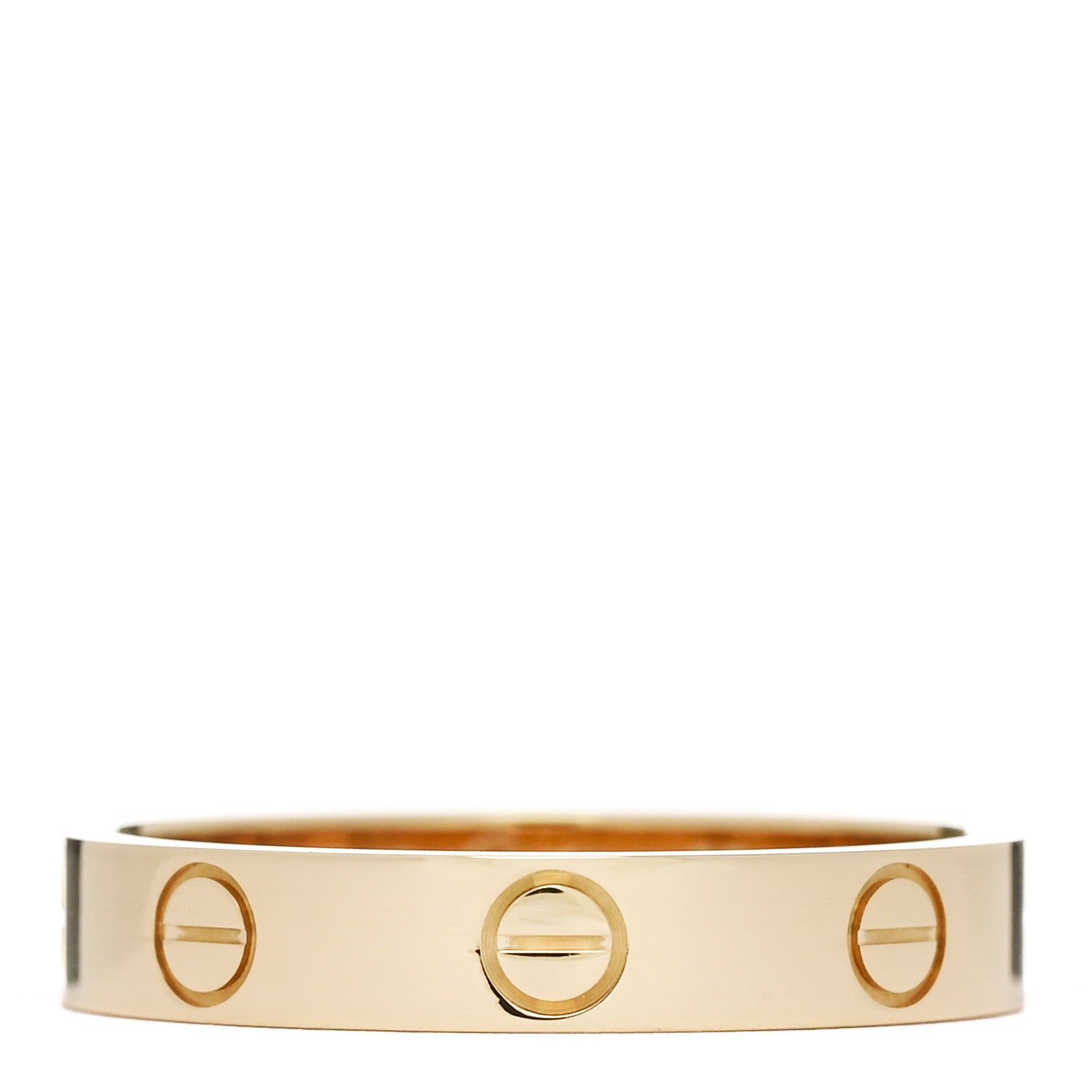 Cartier 18K Yellow Gold 3.5mm LOVE Wedding Band Ring 55 7.25 1 of 5
