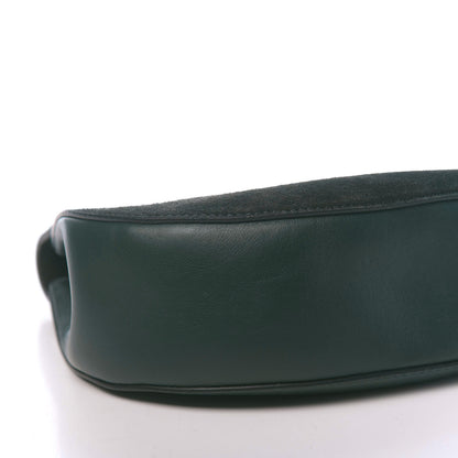 Chloe Suede Smooth Calfskin Drew Shoulder Bag Intense Green 5 of 11
