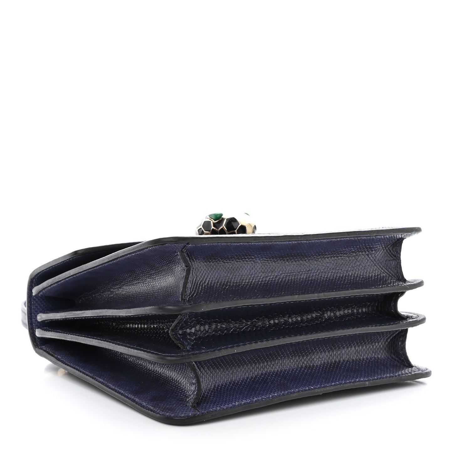 Karung Serpenti Forever Top Handle Navy Blue