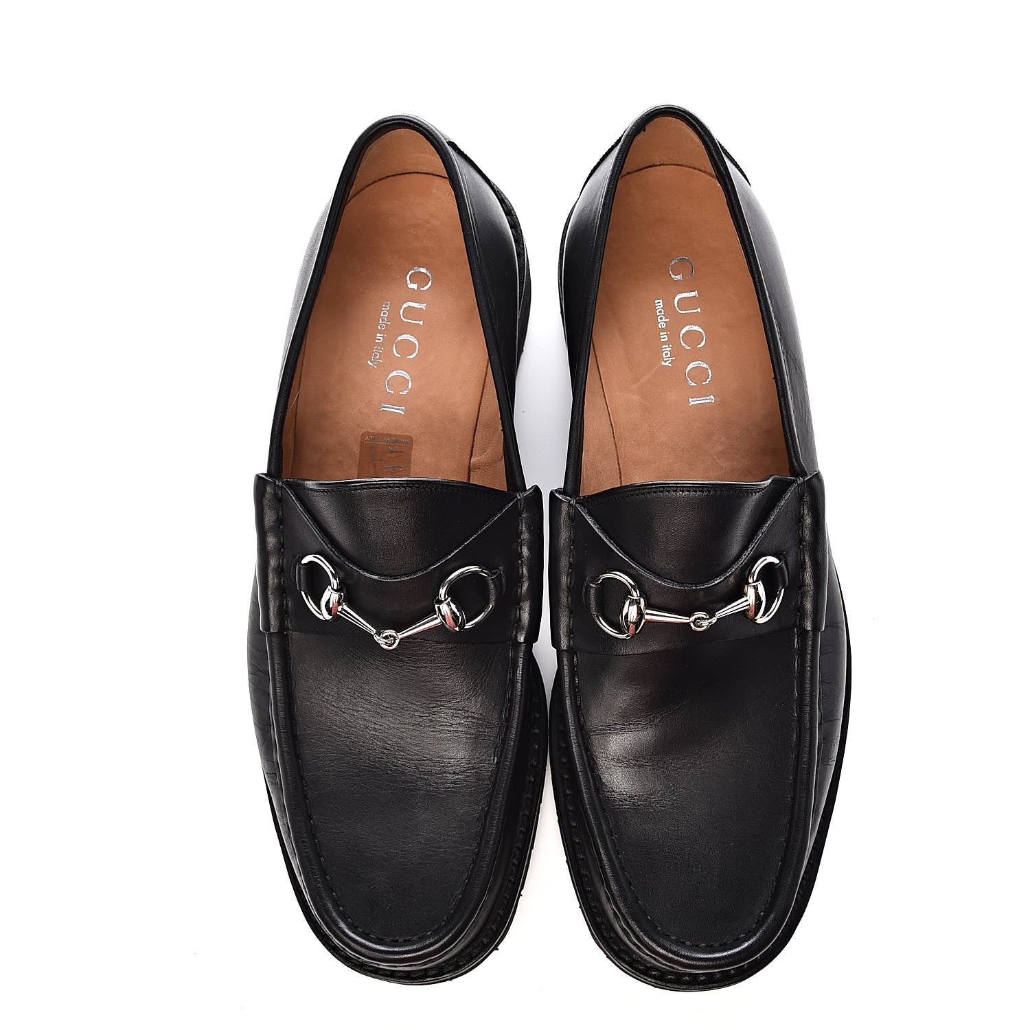 Gucci Laredo Calfskin Mens Horsebit Loafers 11 Black 9 of 10