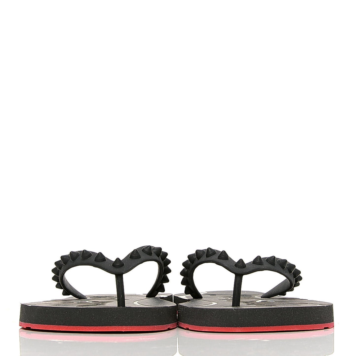 Rubber Spike Loubi Flip Flop 38 Black