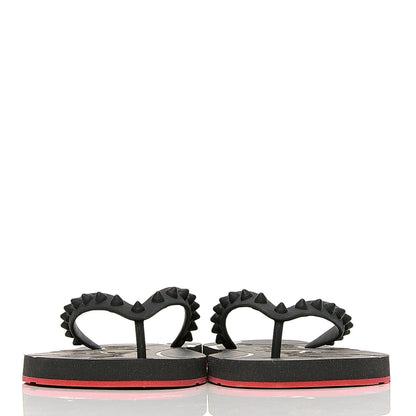 Christian Louboutin Rubber Spike Loubi Flip Flop 38 Black 2 of 8