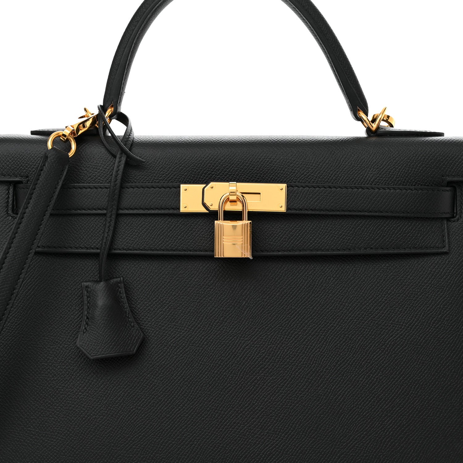 Hermes Epsom Kelly Sellier 32 Black 8 of 15