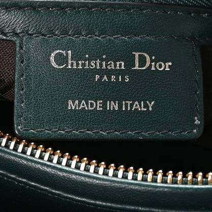 Christian Dior Lambskin Cannage Medium Lady Dior Pine Green 6 of 10