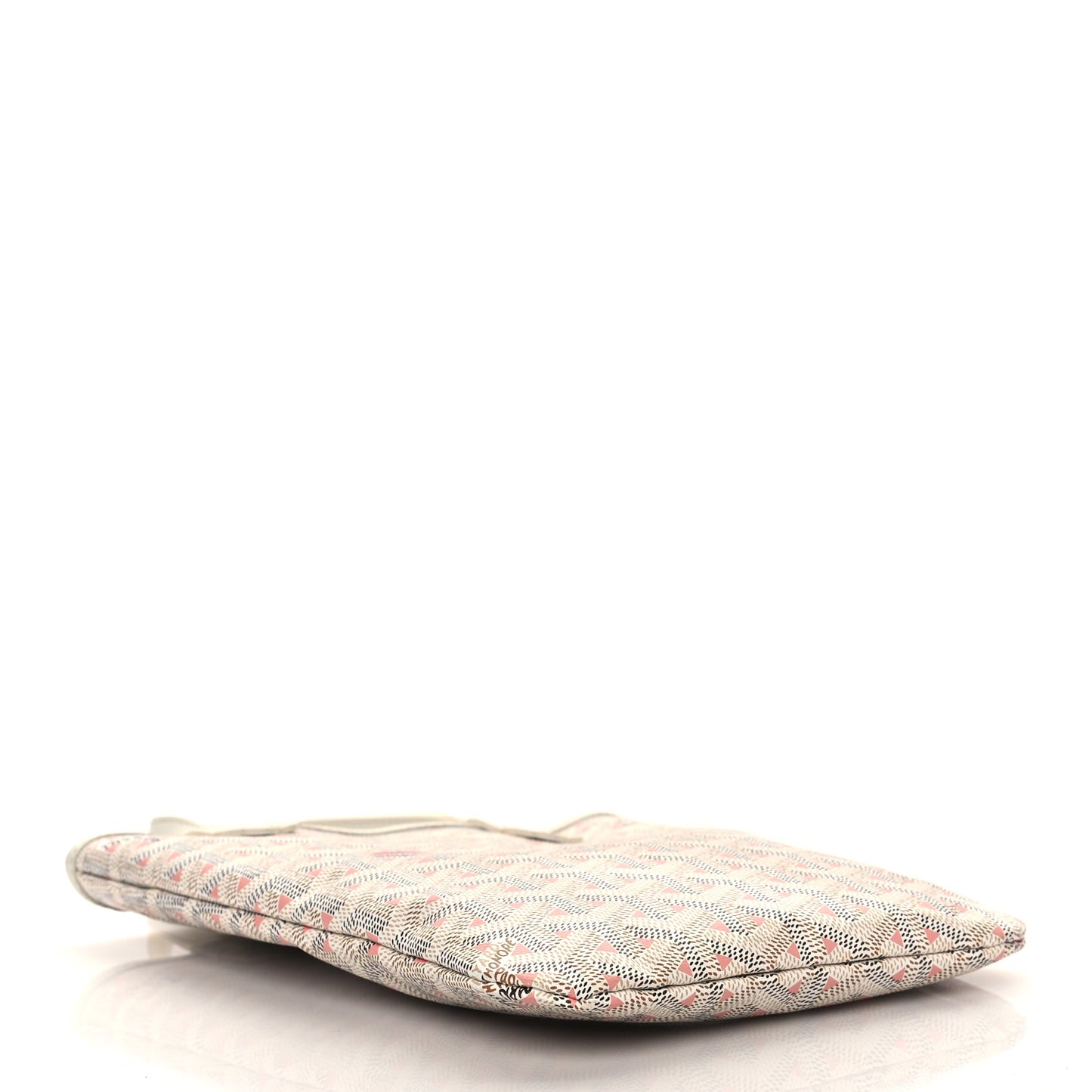 Goyardine Poitiers Claire Voie Tote White Pink