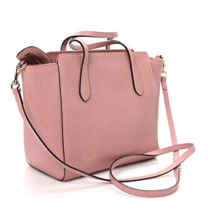Gucci Dollar Calfskin Mini Swing Top Handle Bag Soft Pink 3 of 9