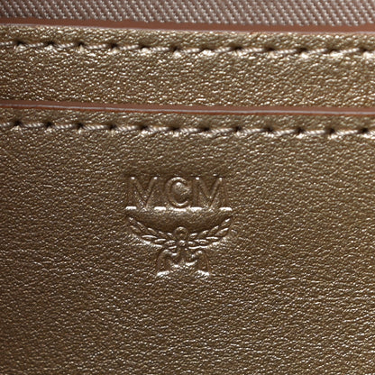 MCM Visetos Studded X-Mini Stark Backpack Berlin Gold 6 of 10