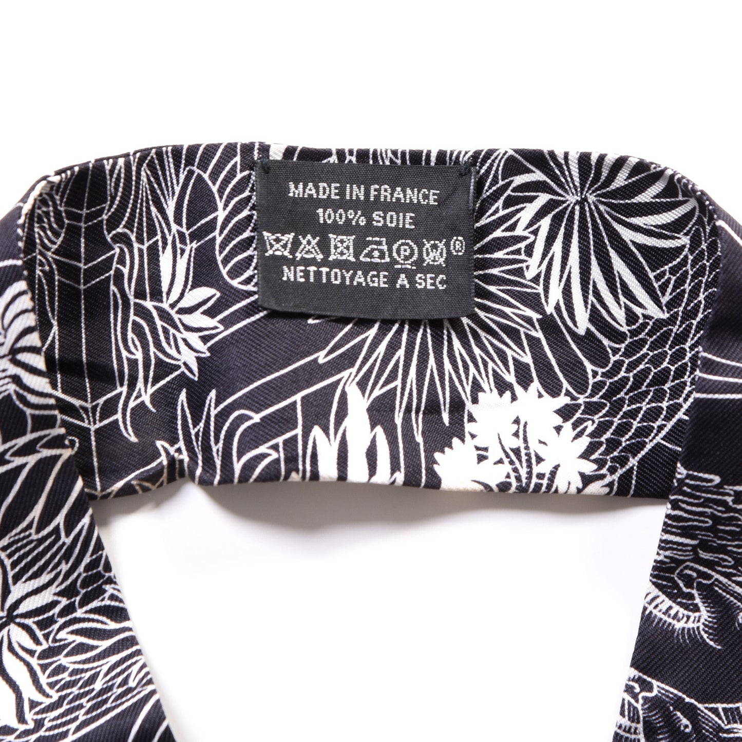 Silk Animapolis Twilly Black White