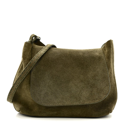The Row Suede Sidekick Dark Olive 1 of 11