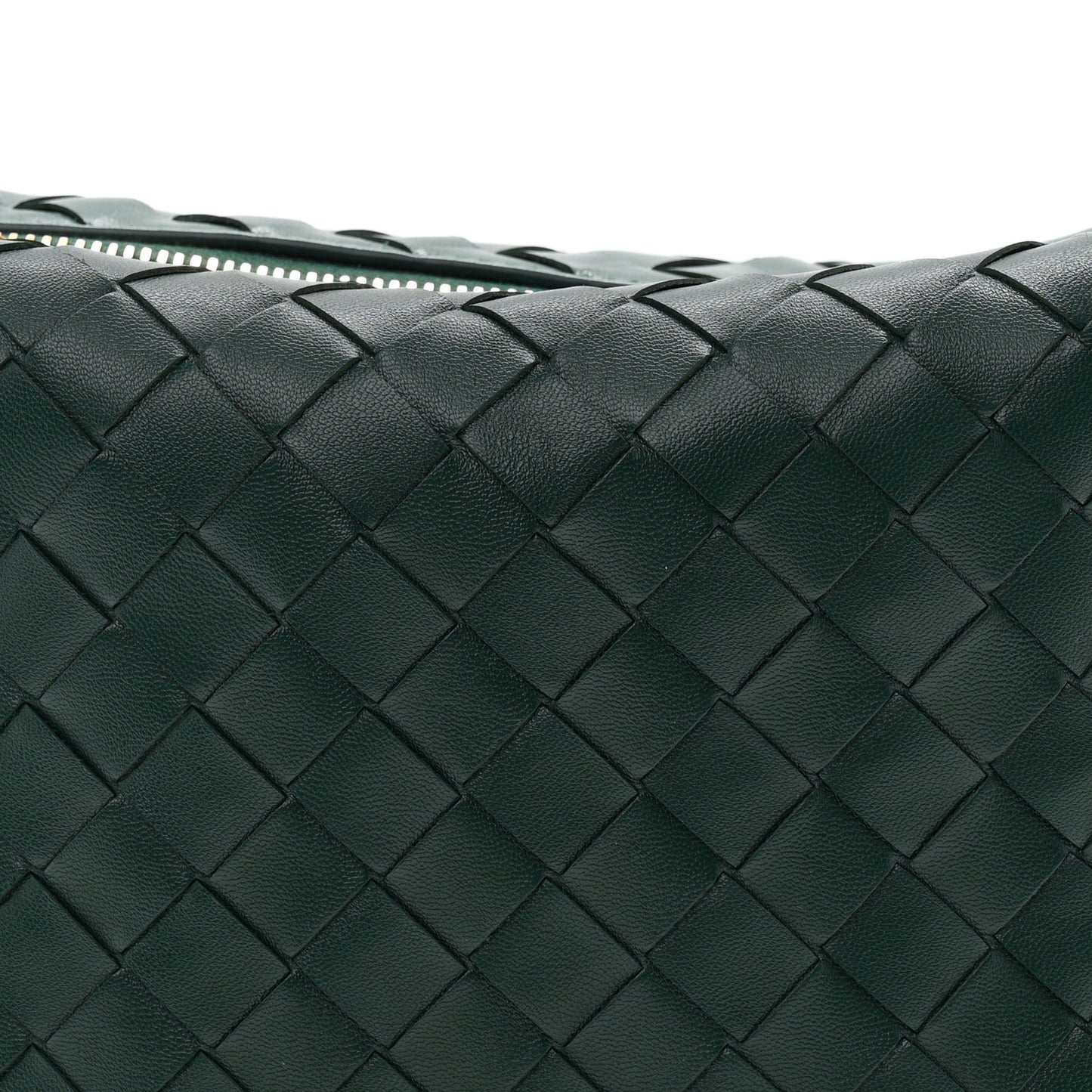 Calfskin Intrecciato Mini Wallace Emerald Green