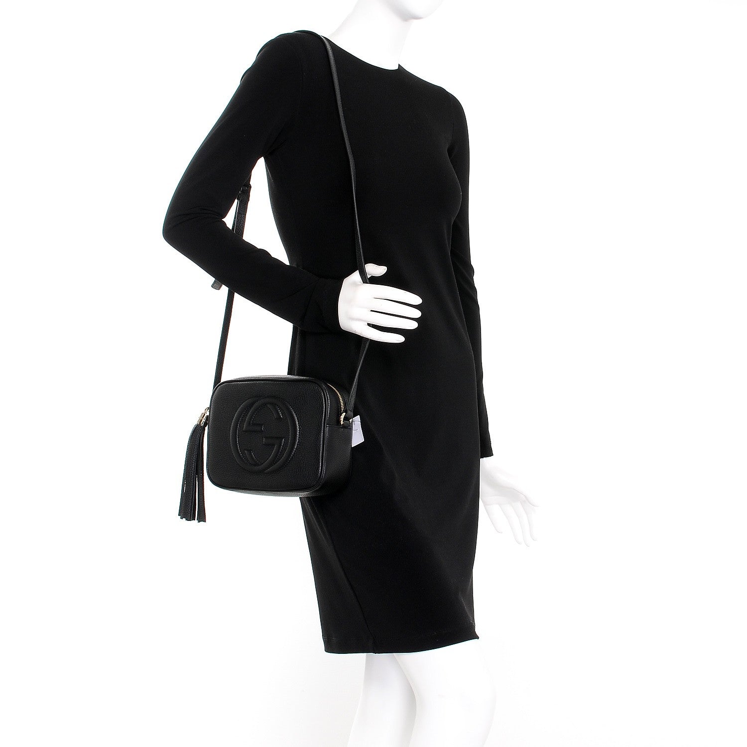 Gucci Pebbled Calfskin Small Soho Disco Bag Black 2 of 7