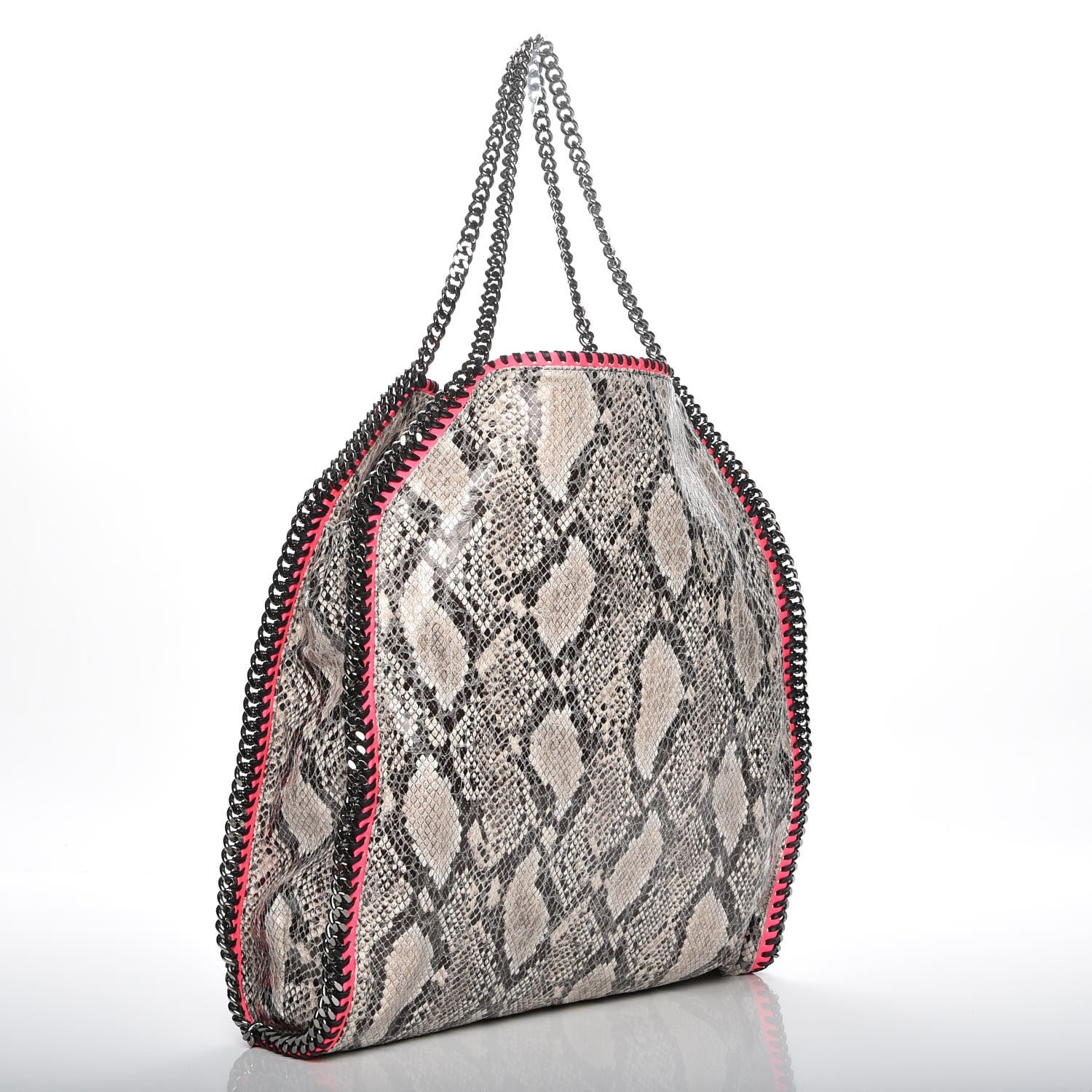 Stella McCartney Eco Python Big Falabella Tote Grey 3 of 8