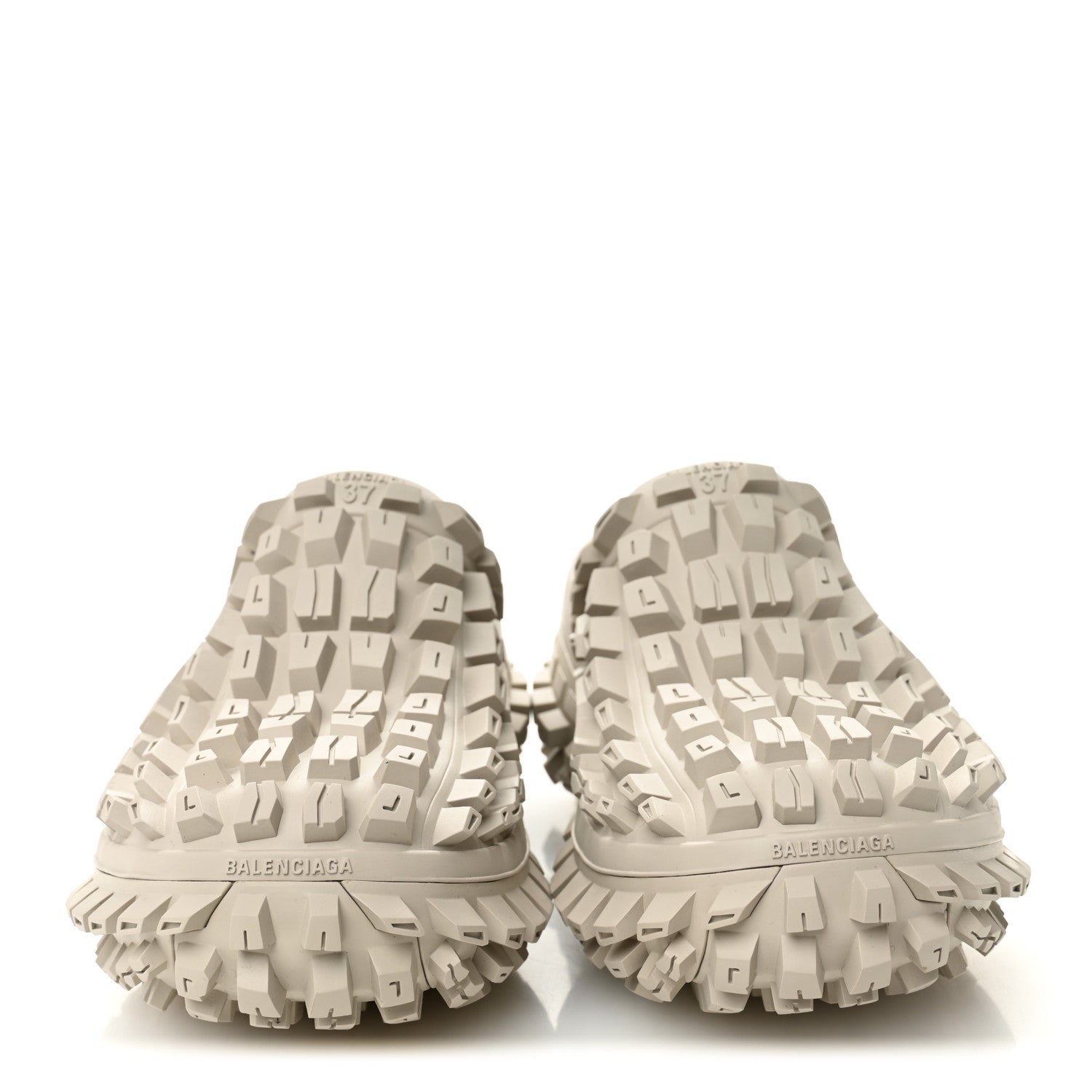 Balenciaga Rubber Defender Bouncer Clogs 37 Monocolor Beige 2 of 8