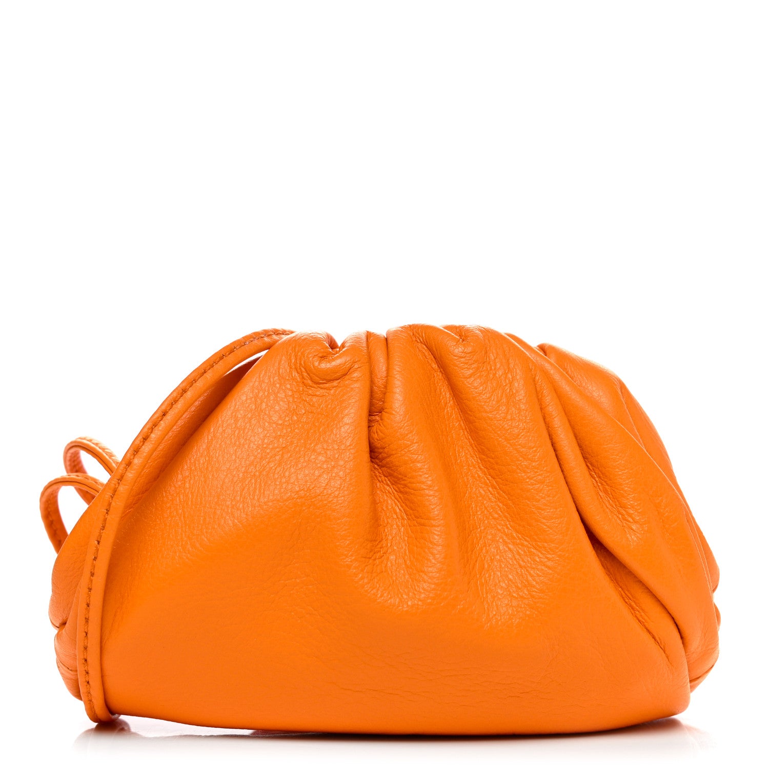 Bottega Veneta Butter Calfskin Coin Purse Orange 1 of 7